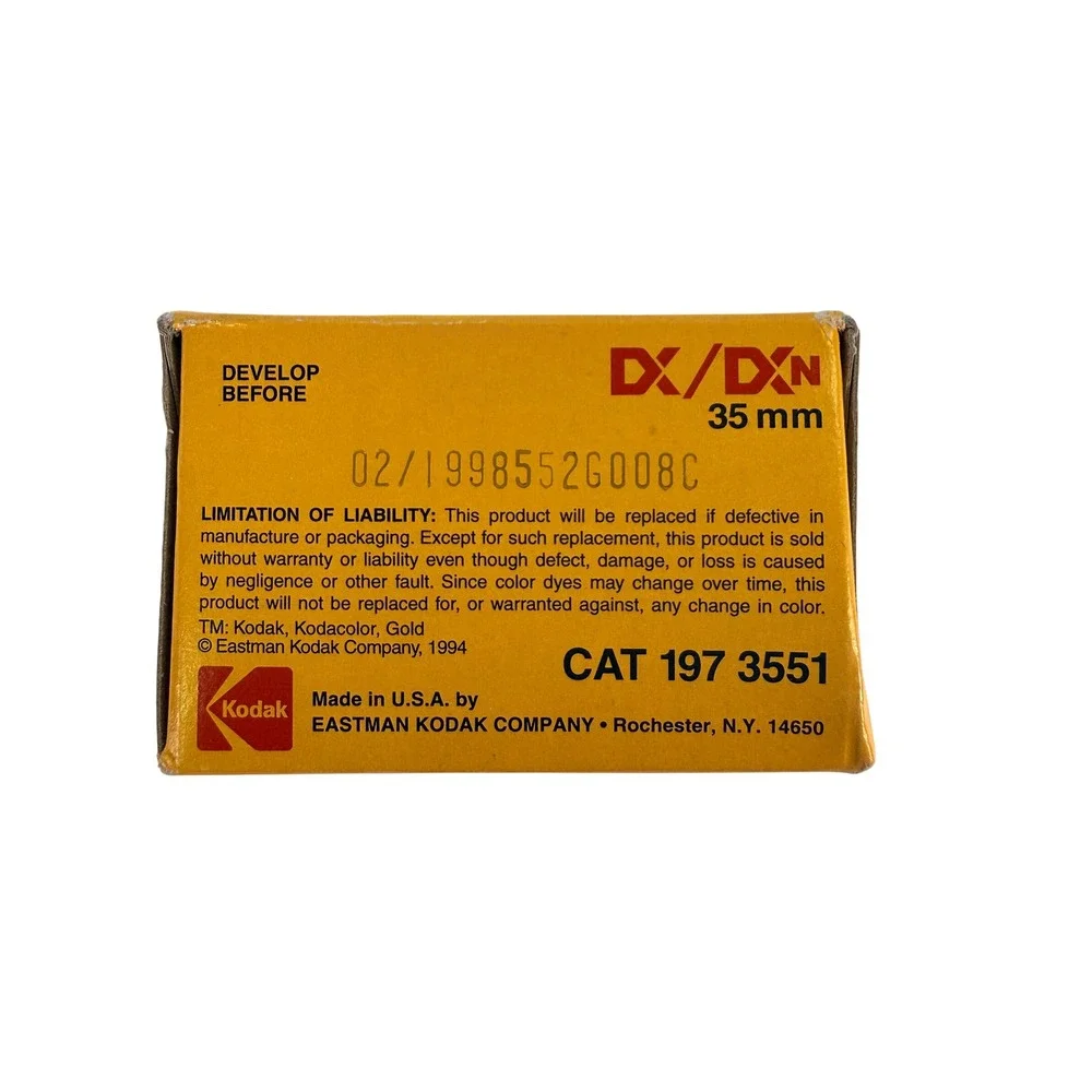 Kodak Gold 400 35mm Color Print Film 24 Exposure NOS Olympic Expired 1998